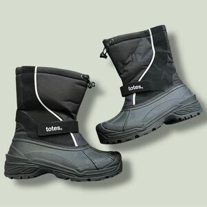 Black Winter Snow Boots Size 10M Waterproof Insulated – Like New